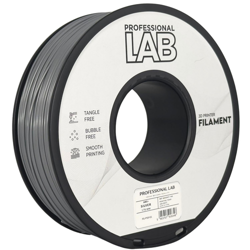 ABS+ Silber Filament Spule, Prof. Lab, 1,75 mm