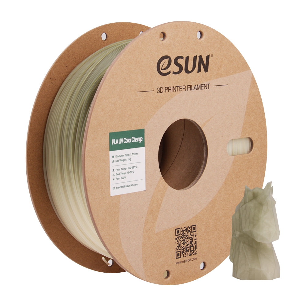 Filament PLA UV colour-changing, green | eSUN