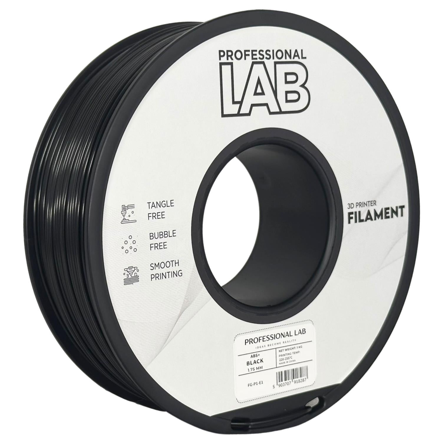 Filament ABS+ černá | Prof. Lab