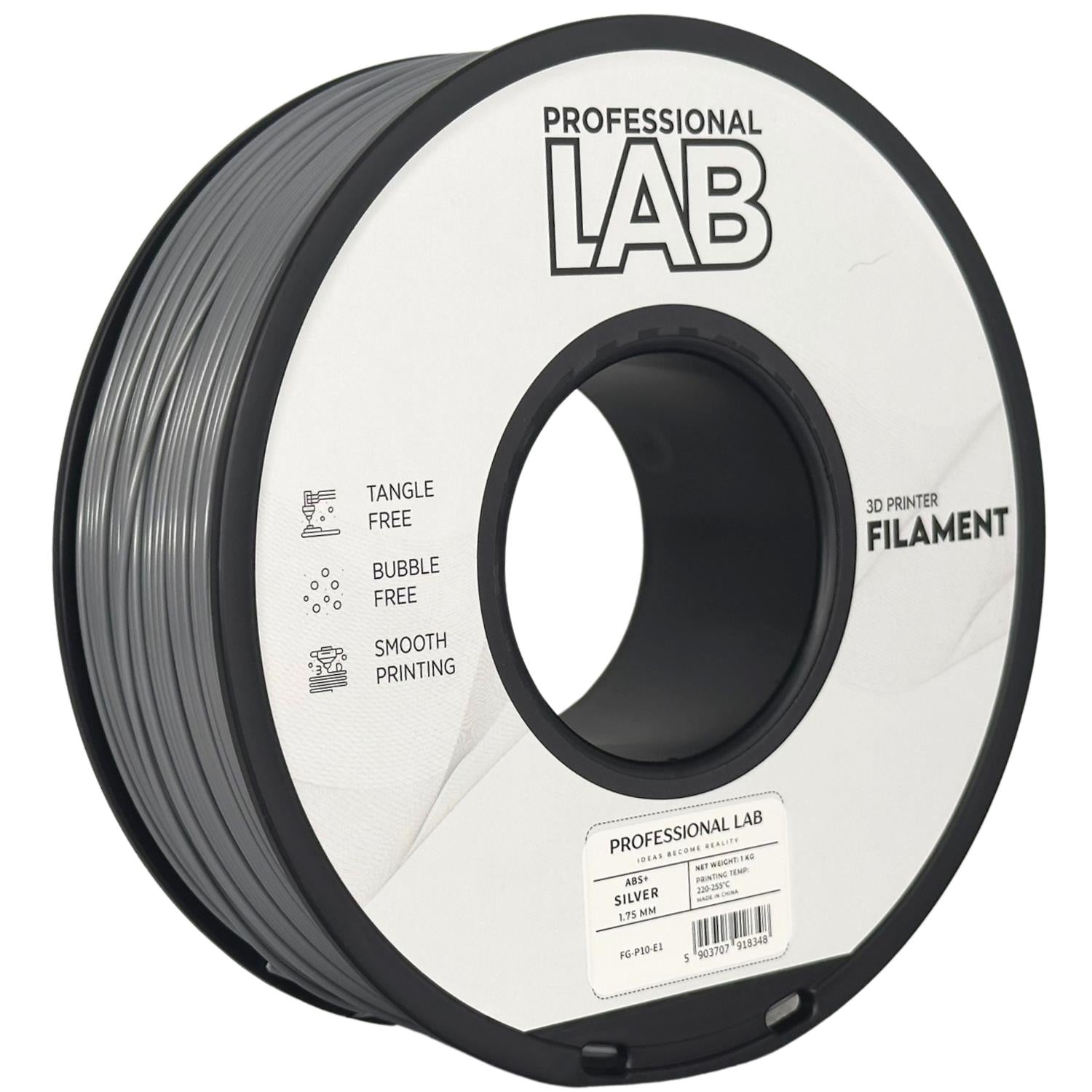 Filament ABS+ stříbrná | Prof. Lab
