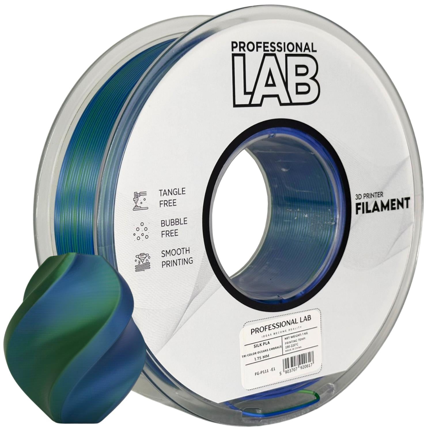 Filament Silk PLA Dual Color Oceans Embrace | Prof. Lab