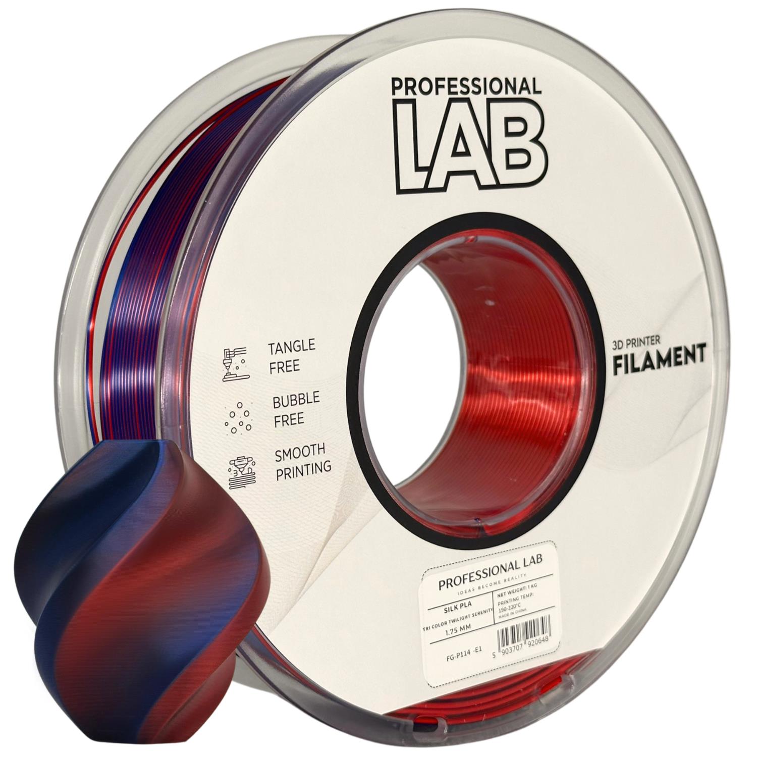 Filament Silk PLA Zweifarbig Twilight Serenity | Prof. Lab