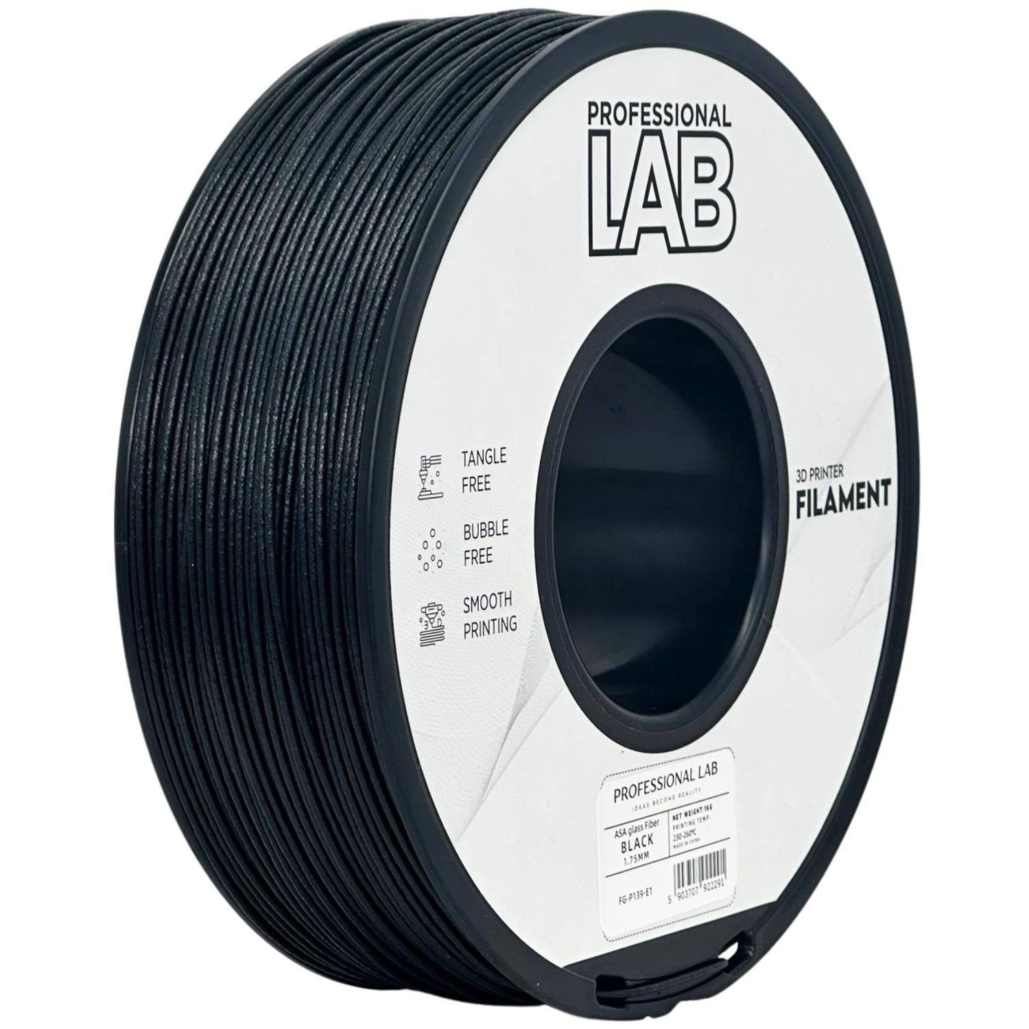 Filament ASA glass fiber černá | Prof. Lab