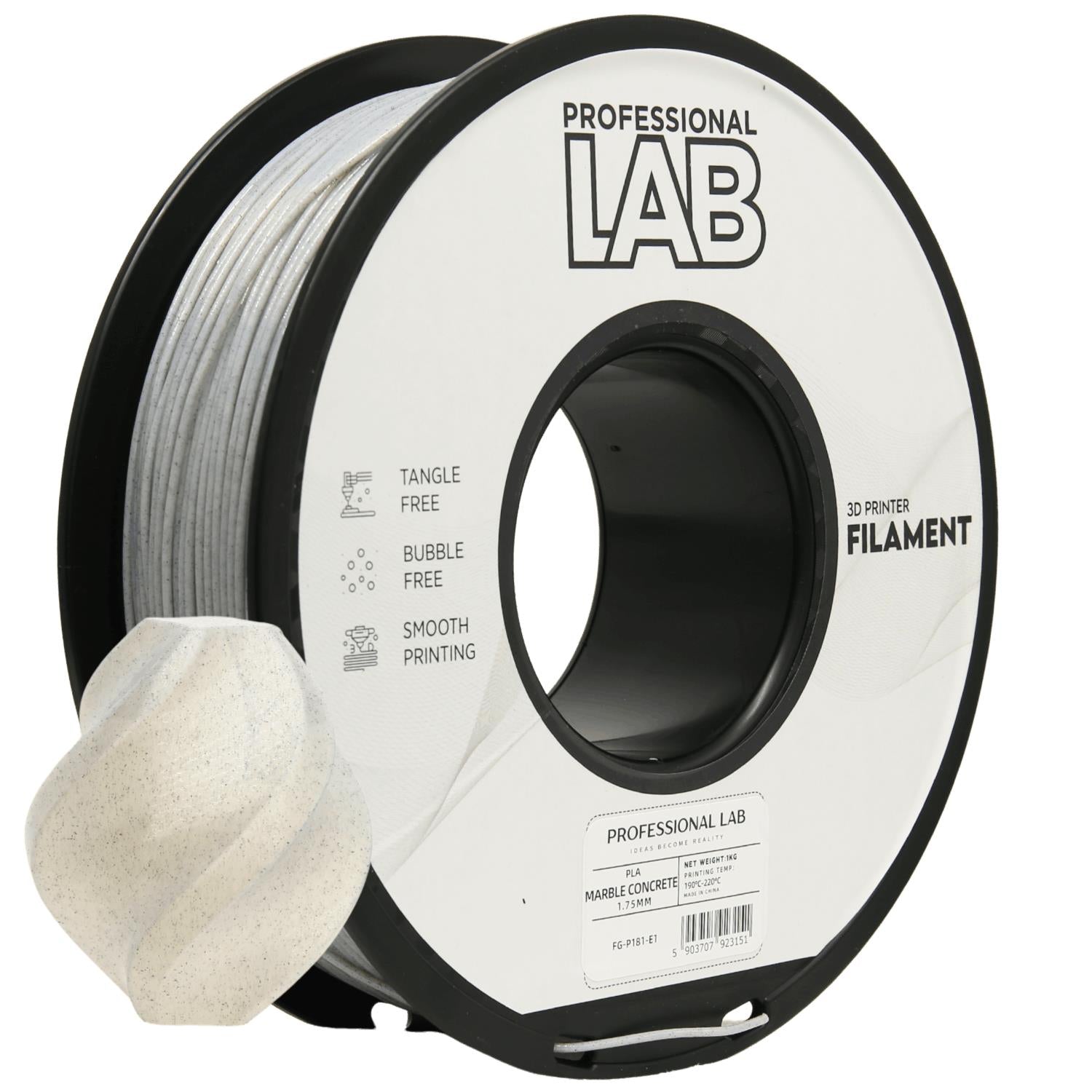 Filament PLA mramor concrete | Prof. Lab