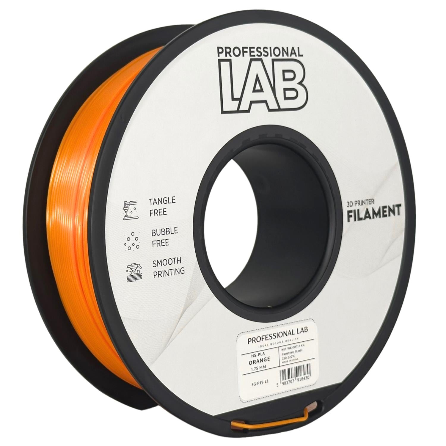 Filament HS-PLA oranžová | Prof. Lab