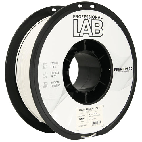 PETG Mattweiß Filament Spule, Prof. Lab, 1,75 mm
