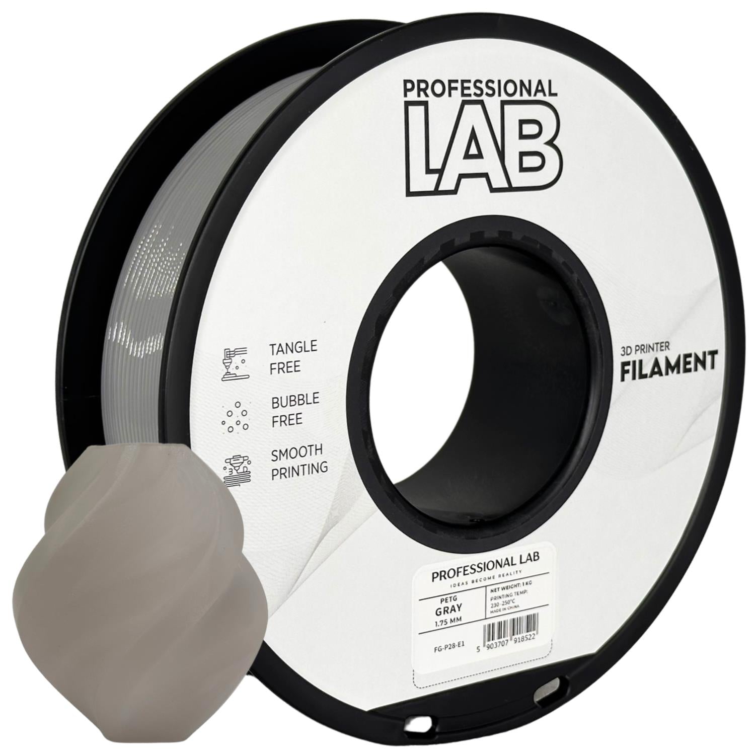 Filament PETG grau | Prof. Lab