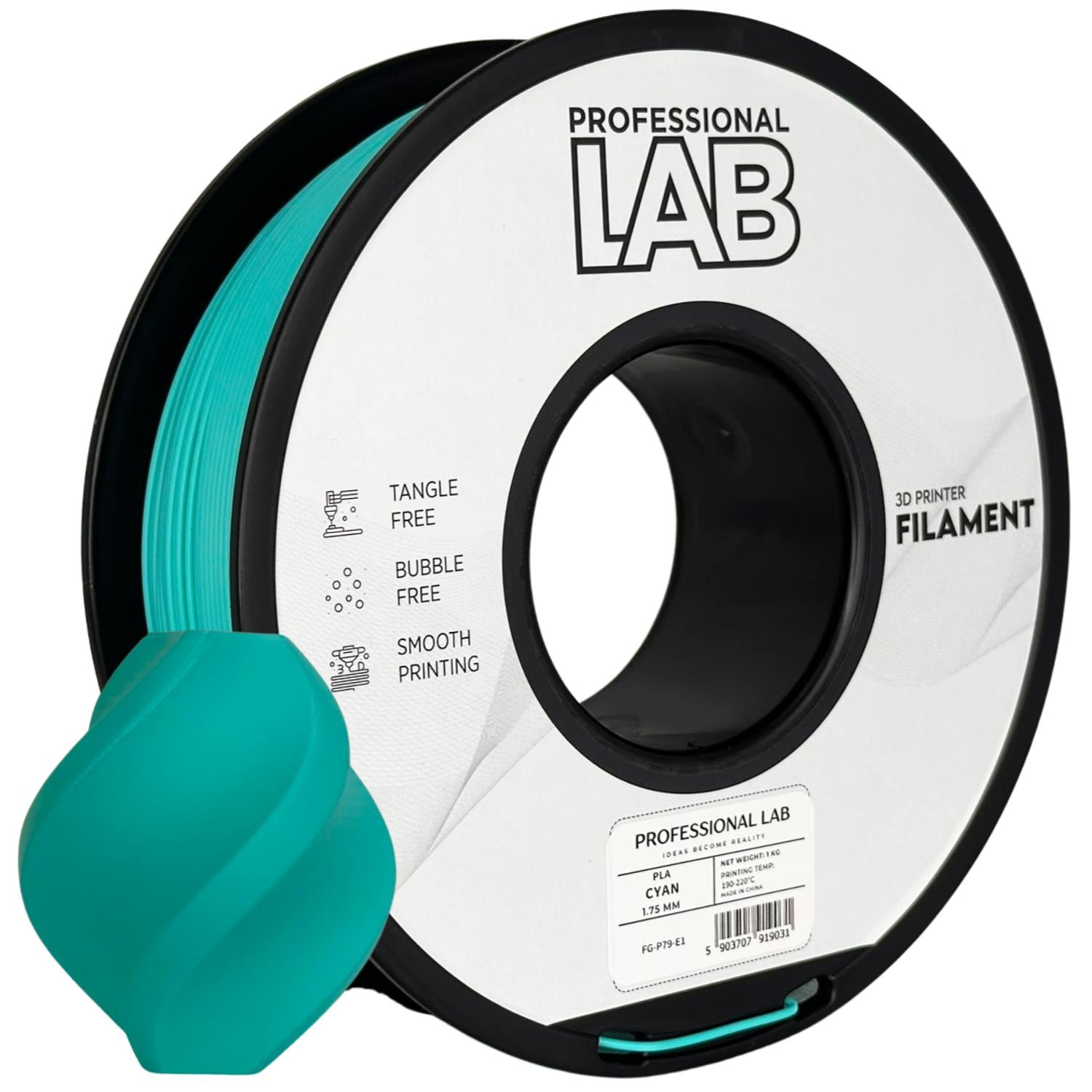 Filament PLA azurová | Prof. Lab