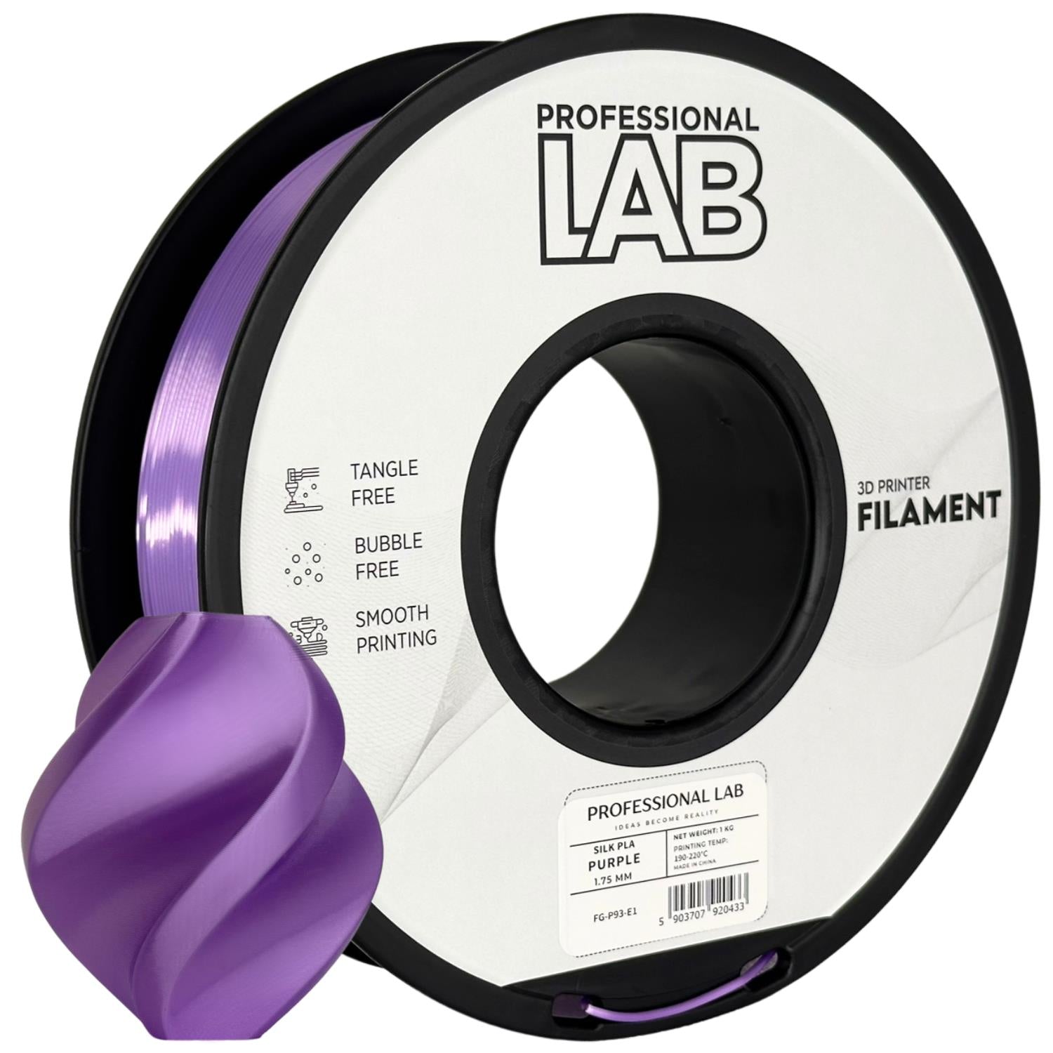 Filament Seide PLA lila | Prof. Lab