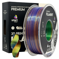 Filament Silk PLA Dreifarbig Orange Blau Grün | Smart Print