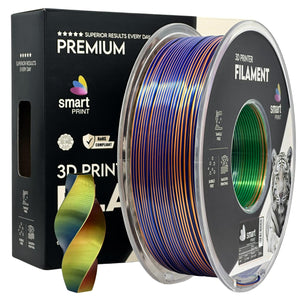 Filament Silk PLA Dreifarbig Orange Blau Grün | Smart Print