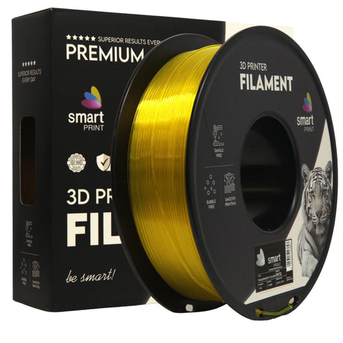 PETG-Filament transparent gelb Spule, Smart Print, 1,75 mm