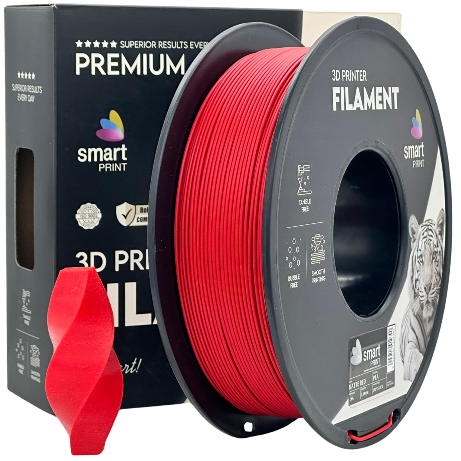 PLA-Filament, mattrot | Smart Print