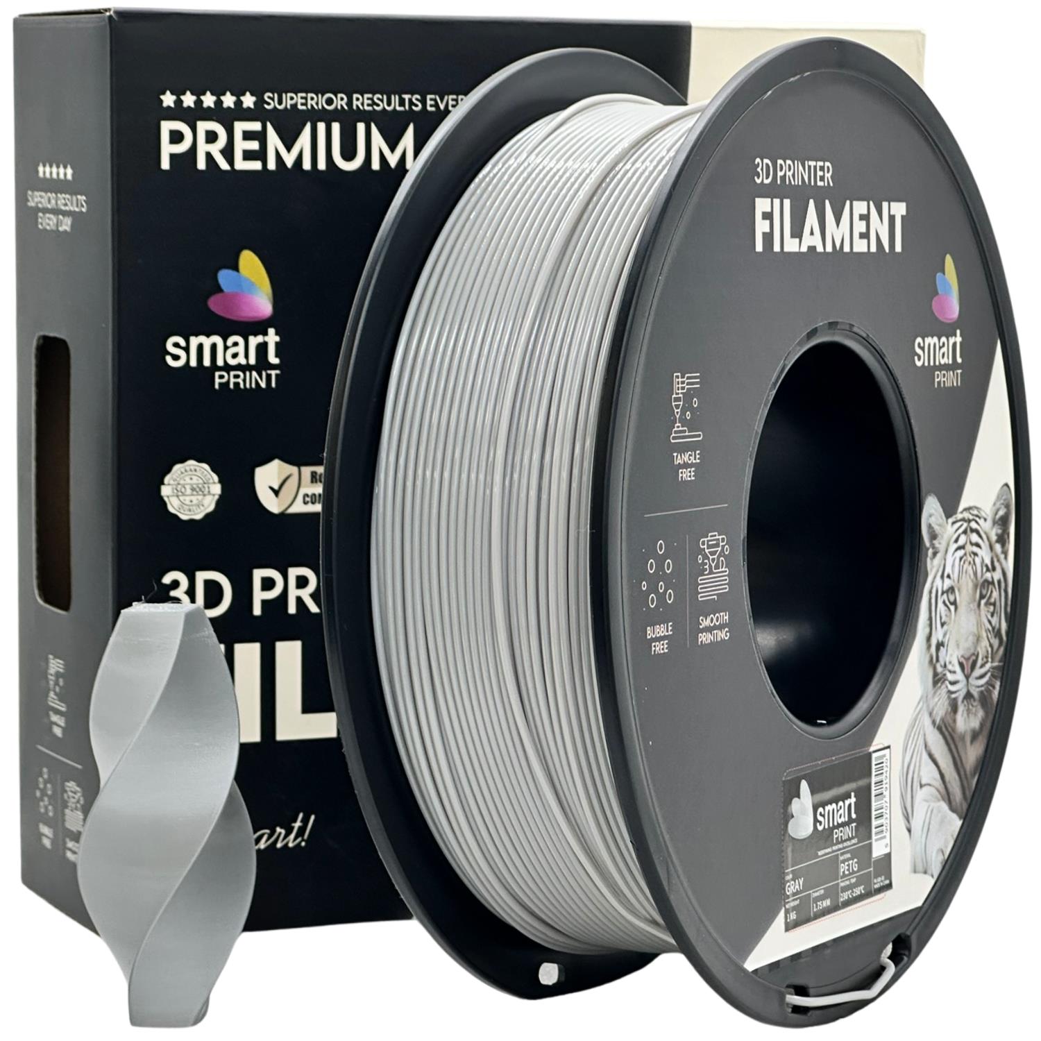 PETG-Filament grau | Smart Print