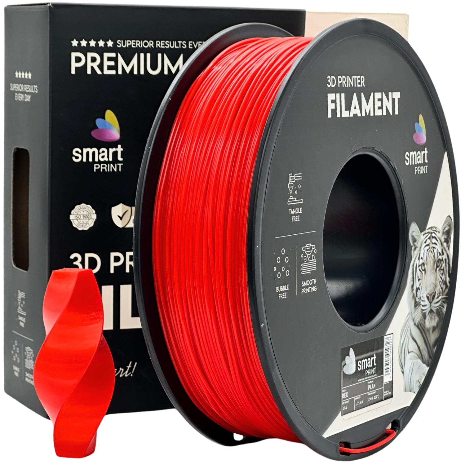 PLA+ Rot Filament Spule, Smart Print, 1,75 mm