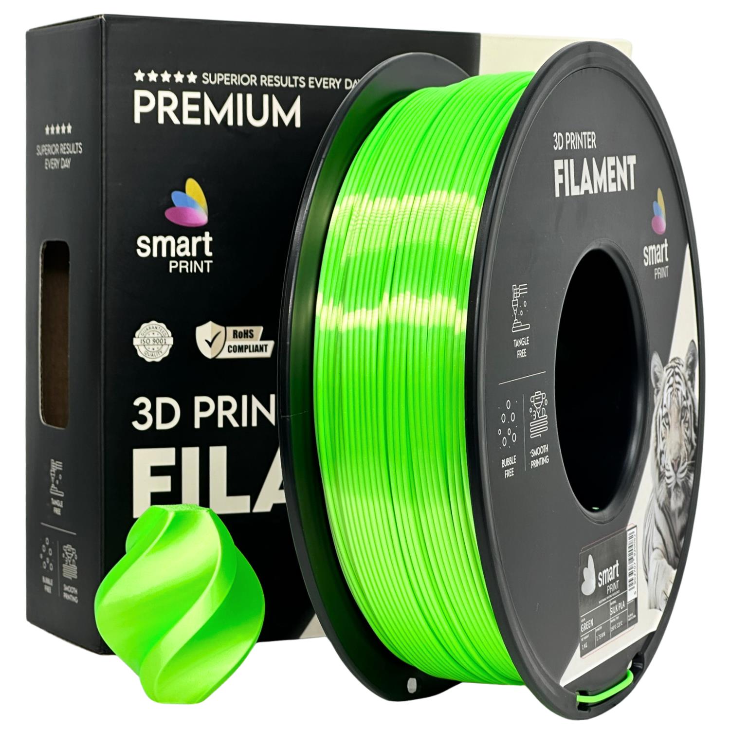Filament Silk PLA grün | Smart Print